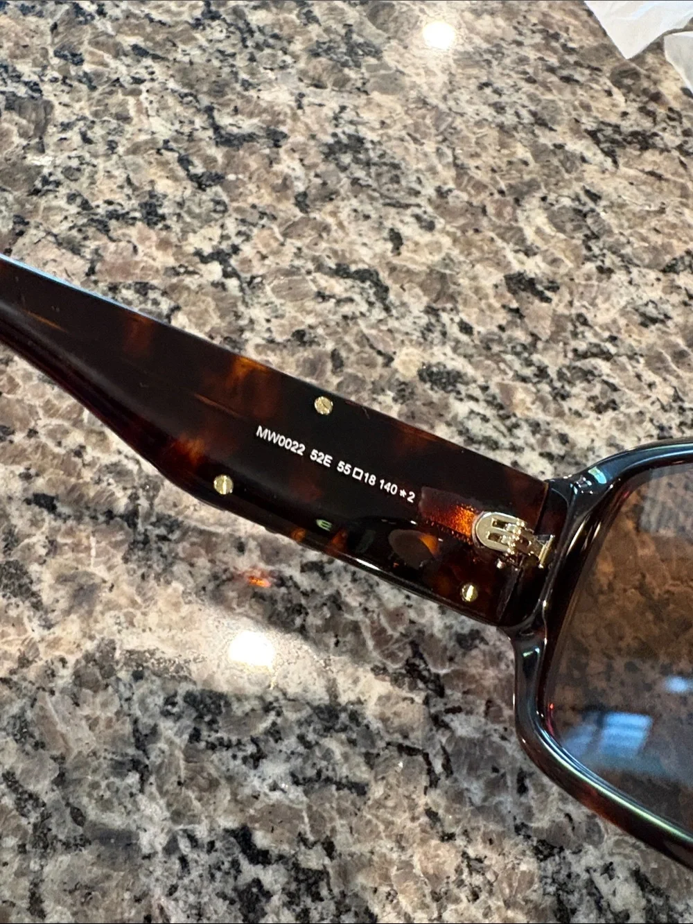 MCM Tortoiseshell Sunglasses with Crossbody Pouch